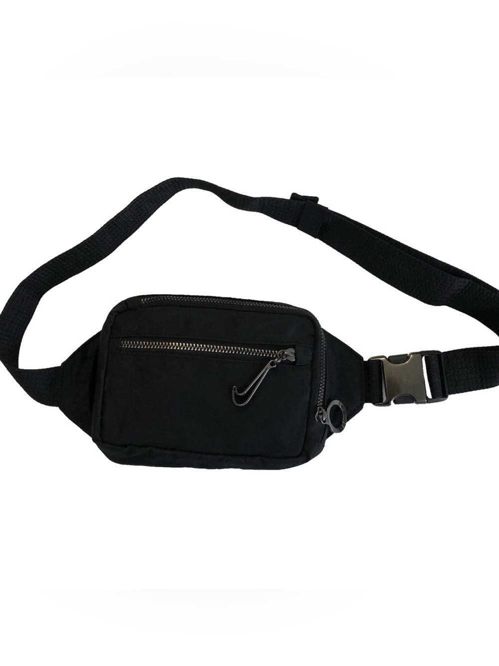 Nike One Luxe Fanny Pack / Crossbody Buckle Belt Bag 1L Black VGUC